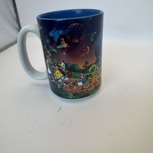 Walt Disney World Celebrate The Future 2000 Coffee Mug Epcot Dumbo Bambi Mulan